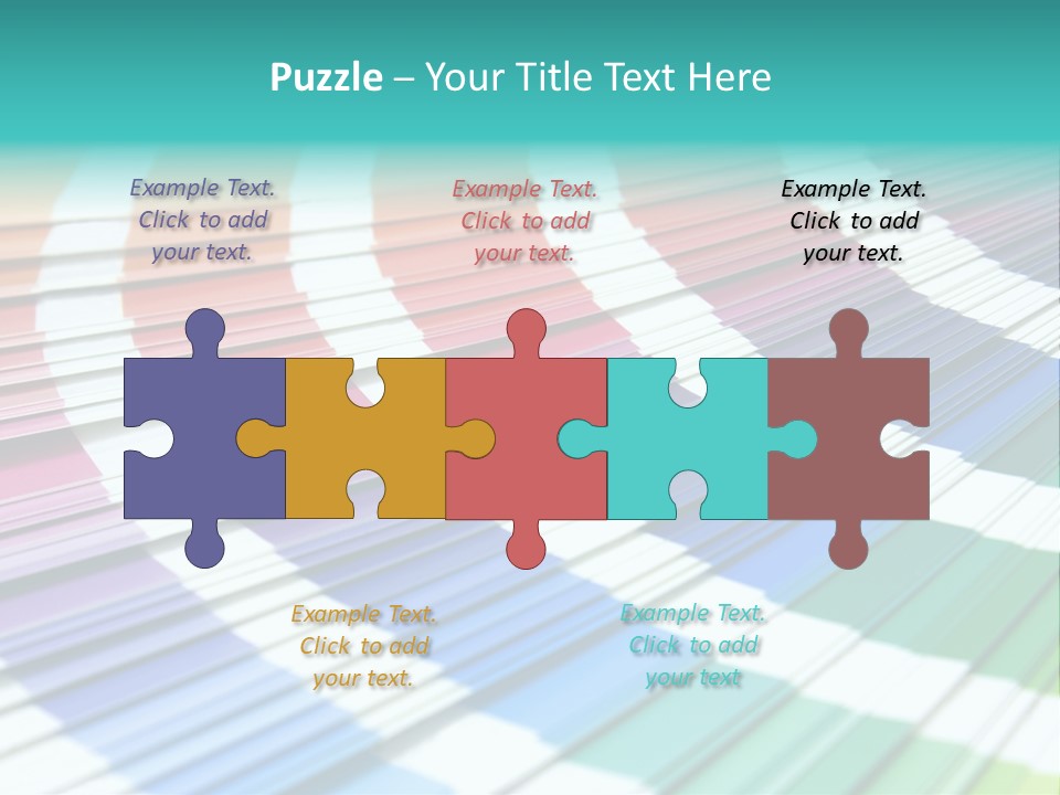 Looking Papers Color PowerPoint Template