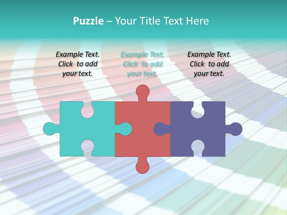 Looking Papers Color PowerPoint Template