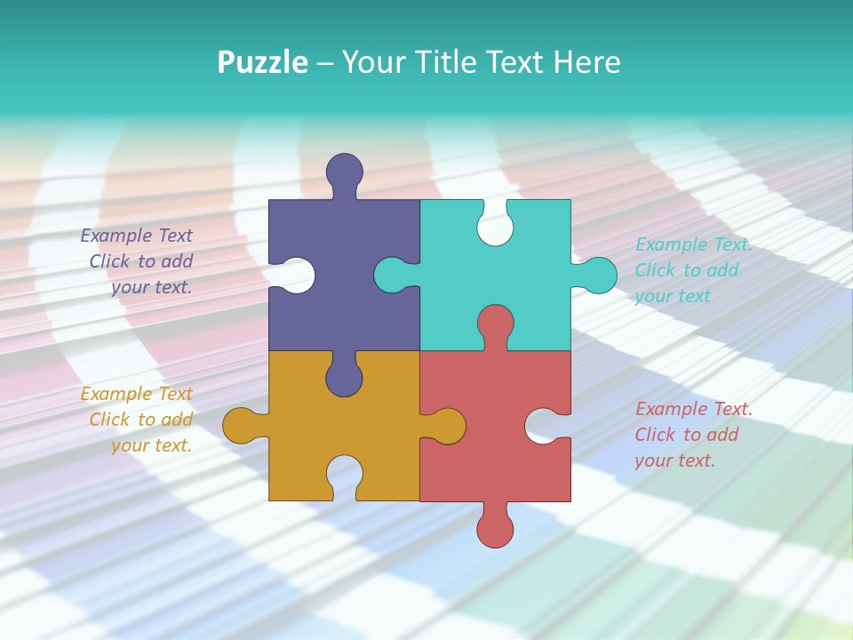 Looking Papers Color PowerPoint Template