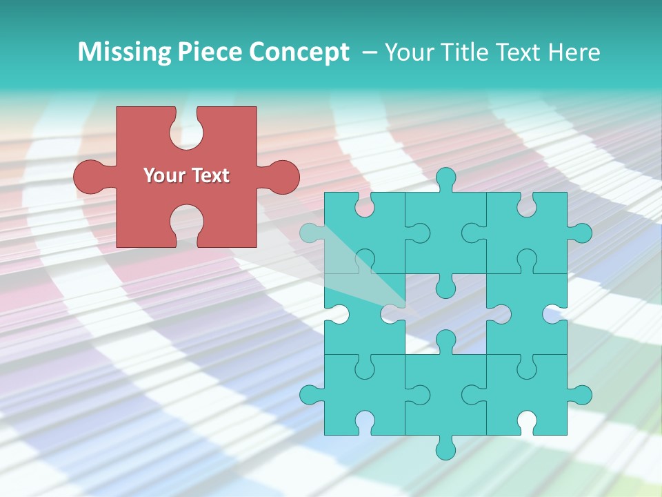 Looking Papers Color PowerPoint Template