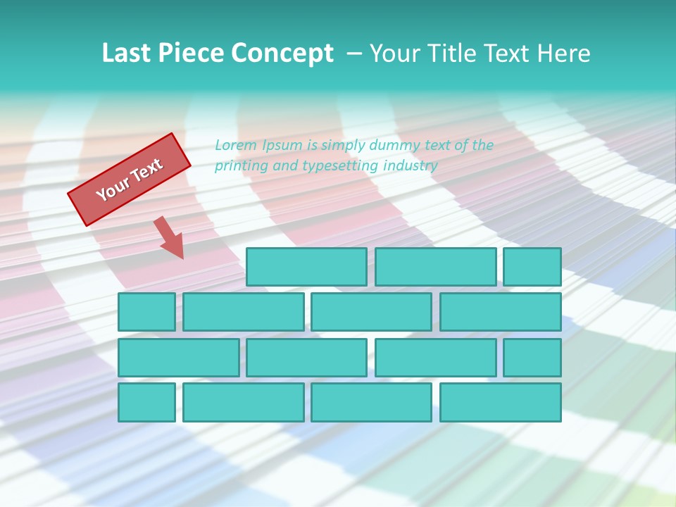 Looking Papers Color PowerPoint Template