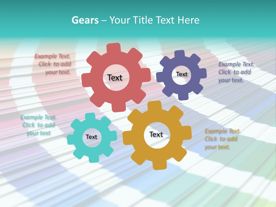 Looking Papers Color PowerPoint Template