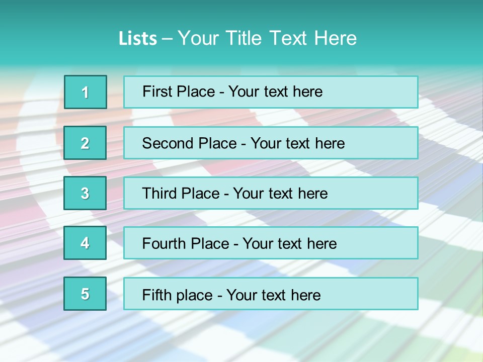 Looking Papers Color PowerPoint Template