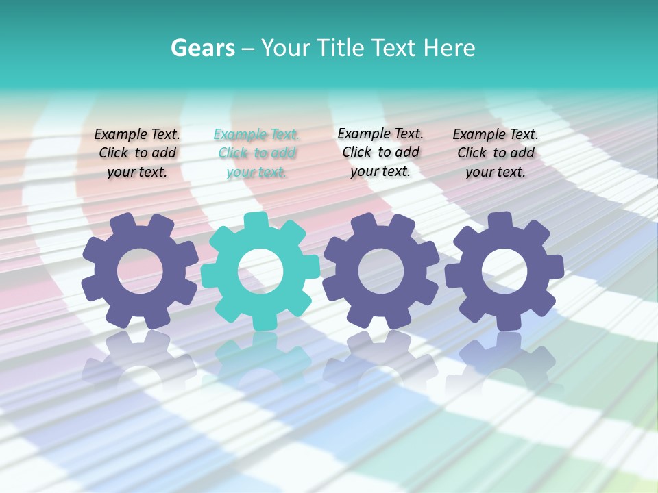 Looking Papers Color PowerPoint Template