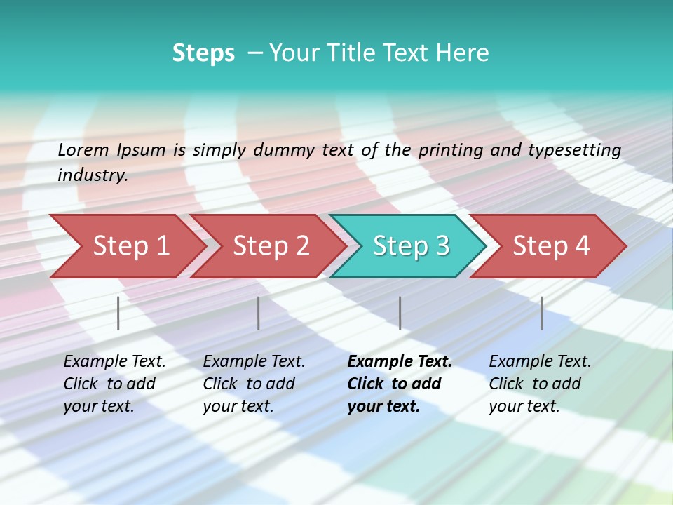 Looking Papers Color PowerPoint Template