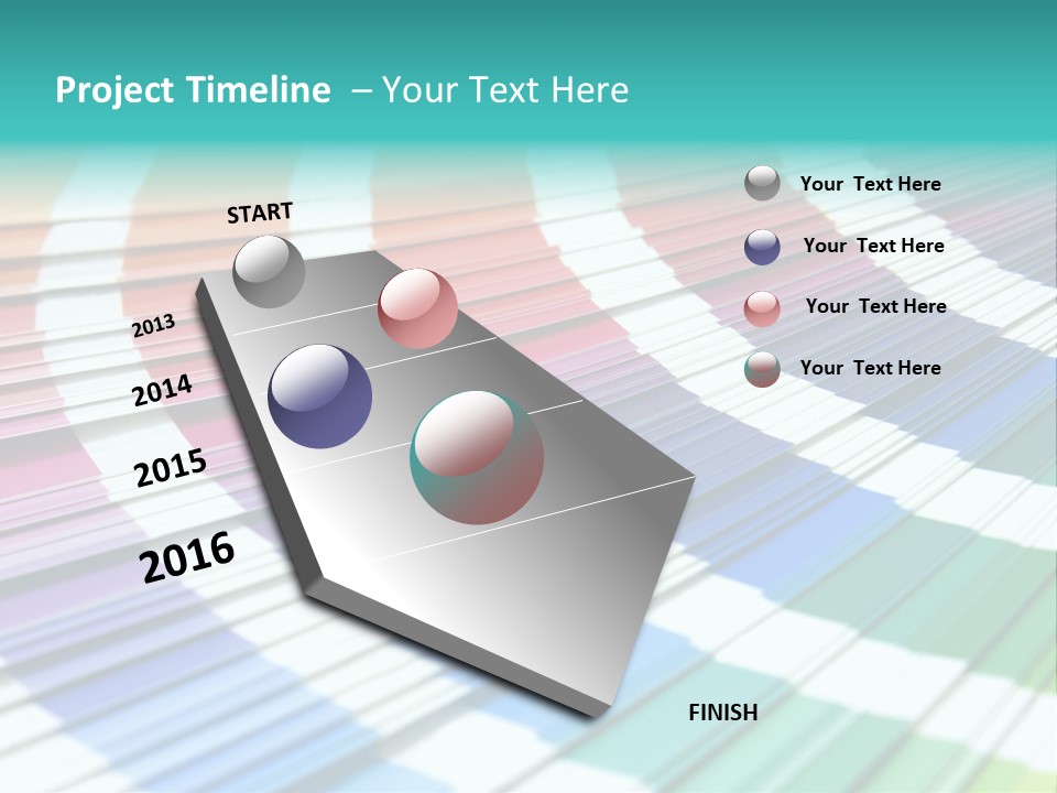 Looking Papers Color PowerPoint Template