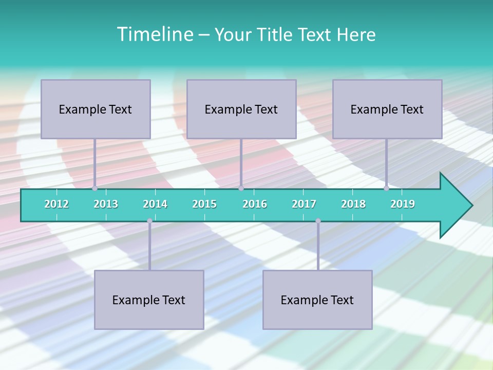 Looking Papers Color PowerPoint Template