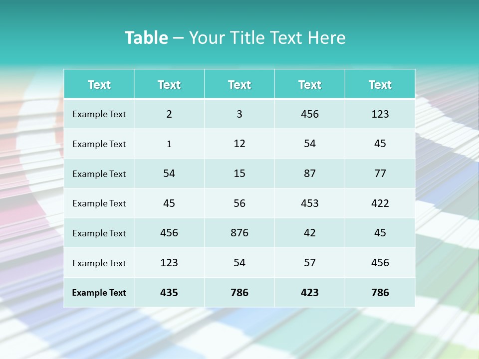Looking Papers Color PowerPoint Template