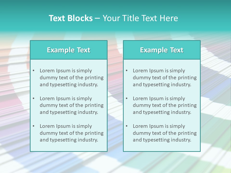 Looking Papers Color PowerPoint Template