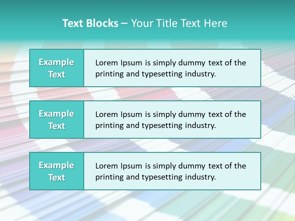 Looking Papers Color PowerPoint Template