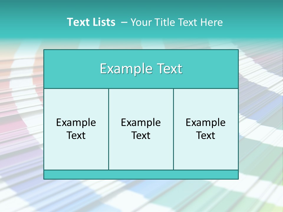 Looking Papers Color PowerPoint Template