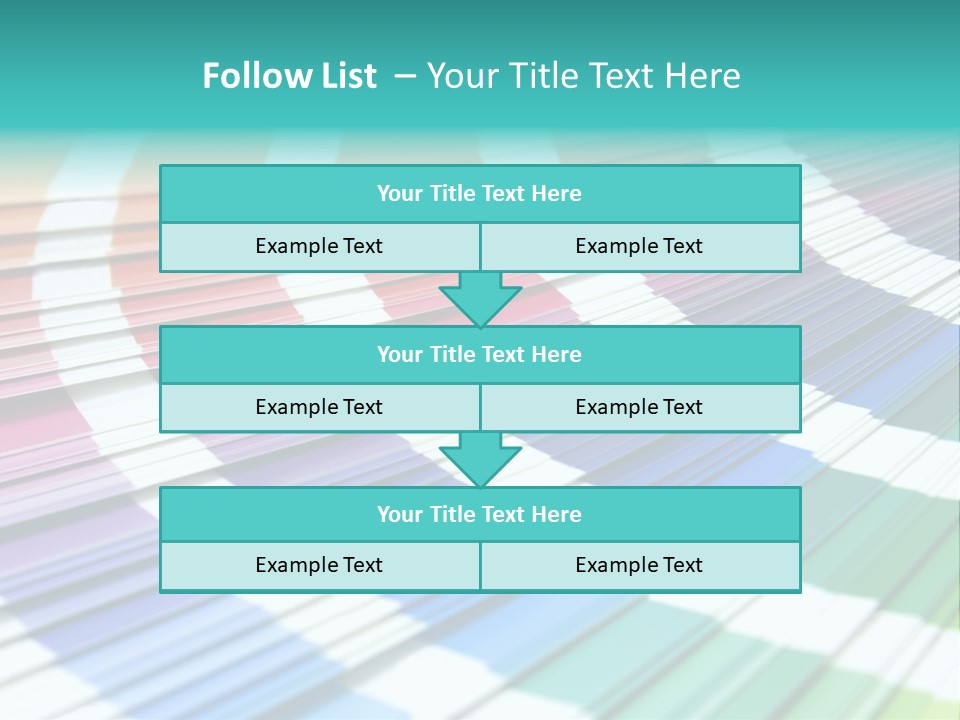 Looking Papers Color PowerPoint Template