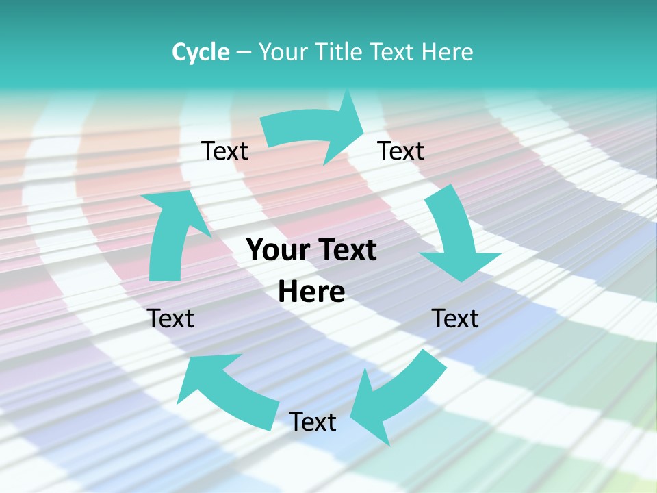 Looking Papers Color PowerPoint Template