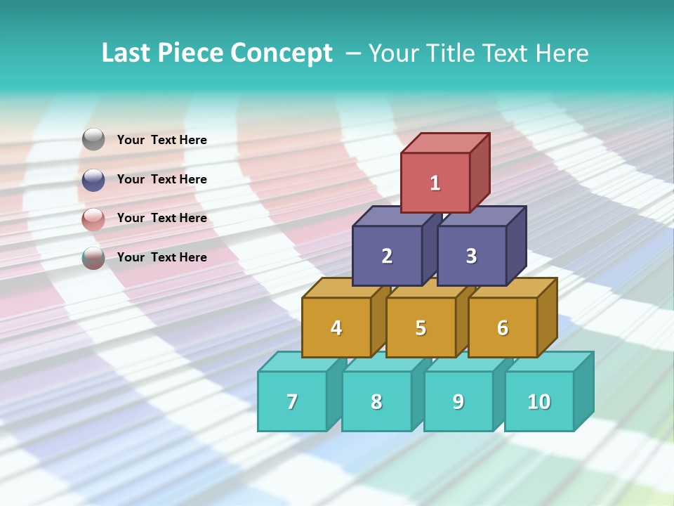 Looking Papers Color PowerPoint Template