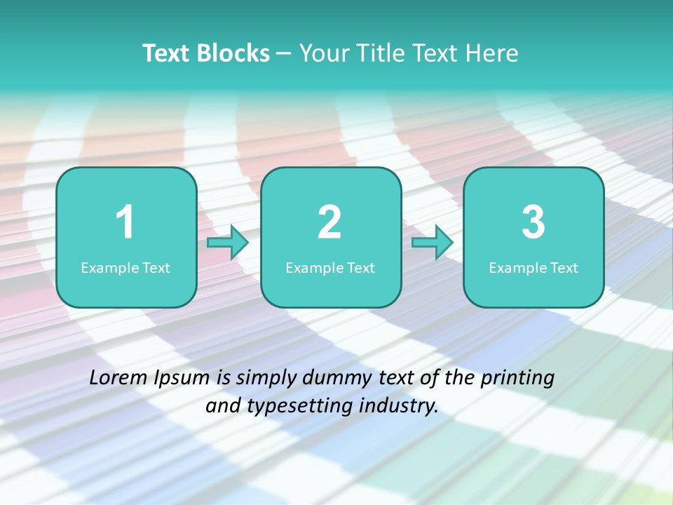 Looking Papers Color PowerPoint Template