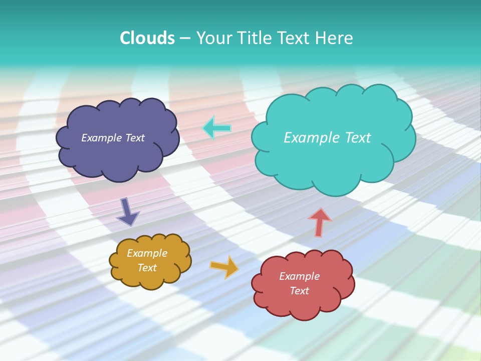 Looking Papers Color PowerPoint Template