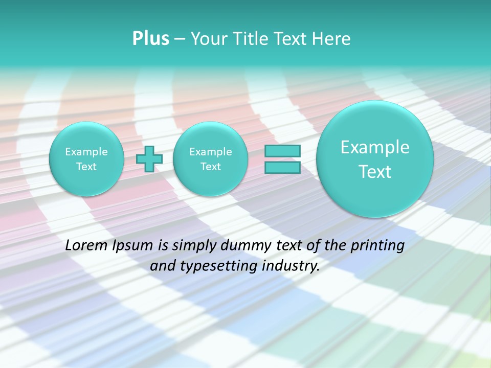Looking Papers Color PowerPoint Template