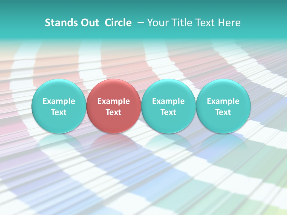 Looking Papers Color PowerPoint Template