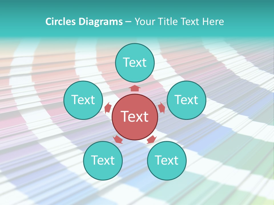 Looking Papers Color PowerPoint Template