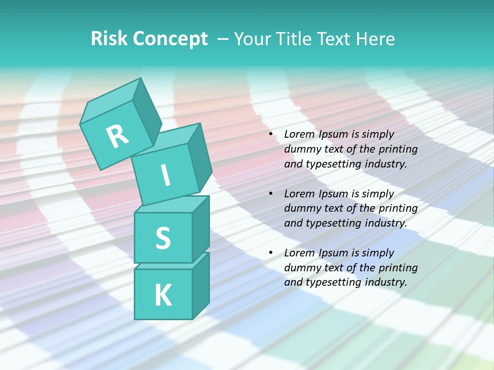 Looking Papers Color PowerPoint Template