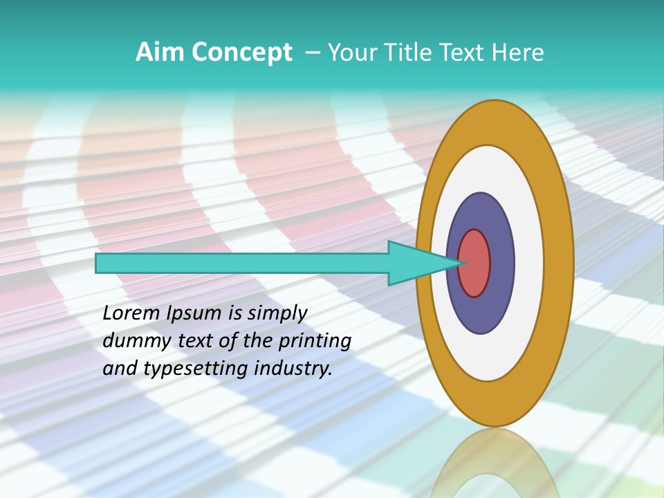 Looking Papers Color PowerPoint Template