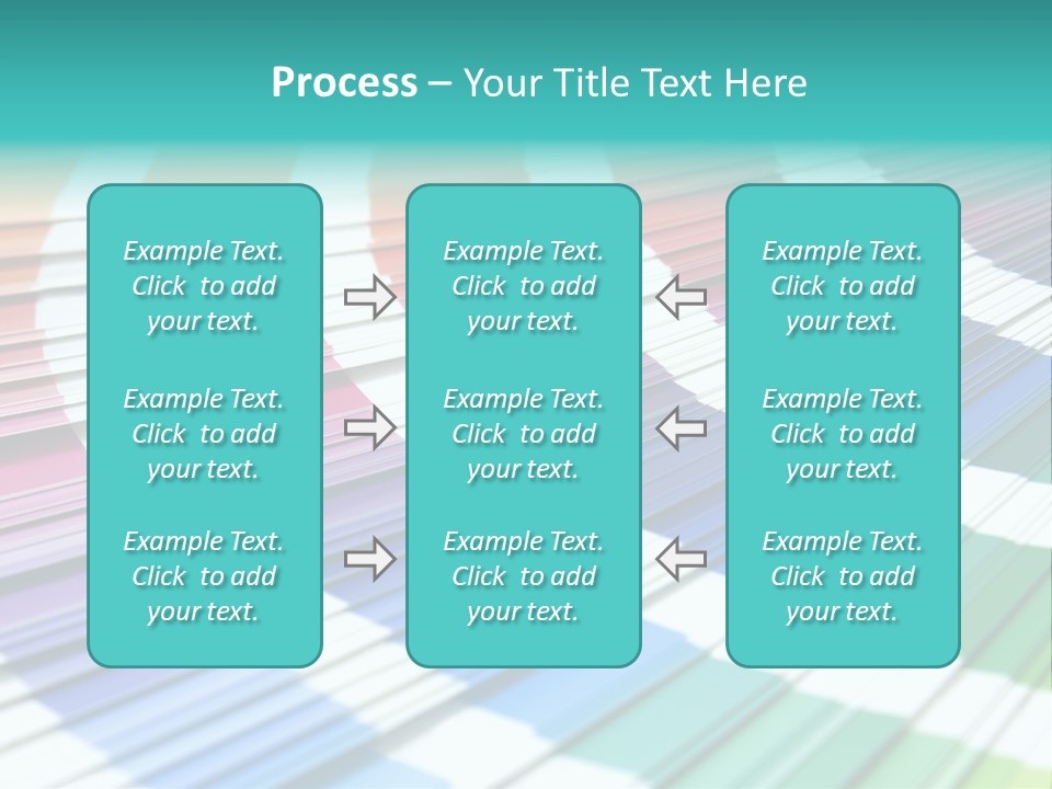 Looking Papers Color PowerPoint Template