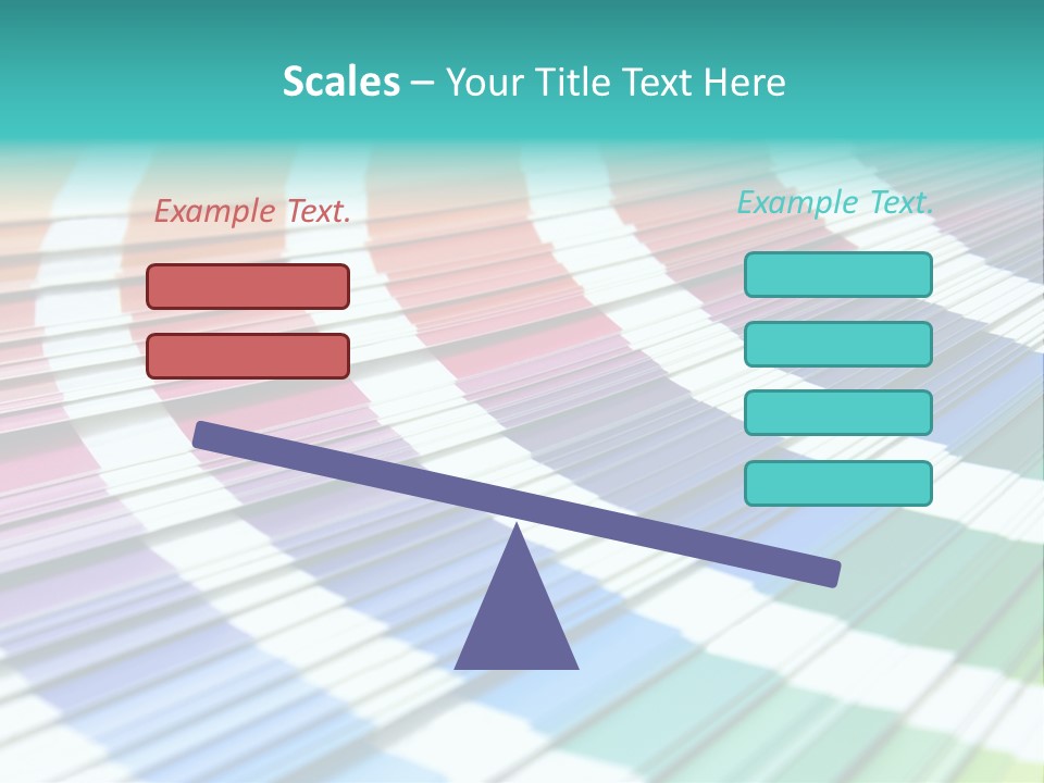 Looking Papers Color PowerPoint Template