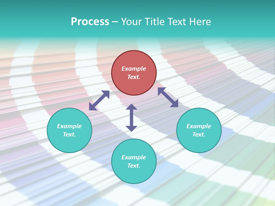 Looking Papers Color PowerPoint Template