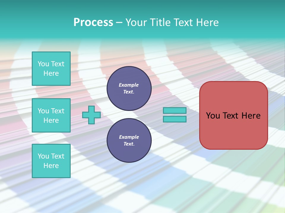 Looking Papers Color PowerPoint Template