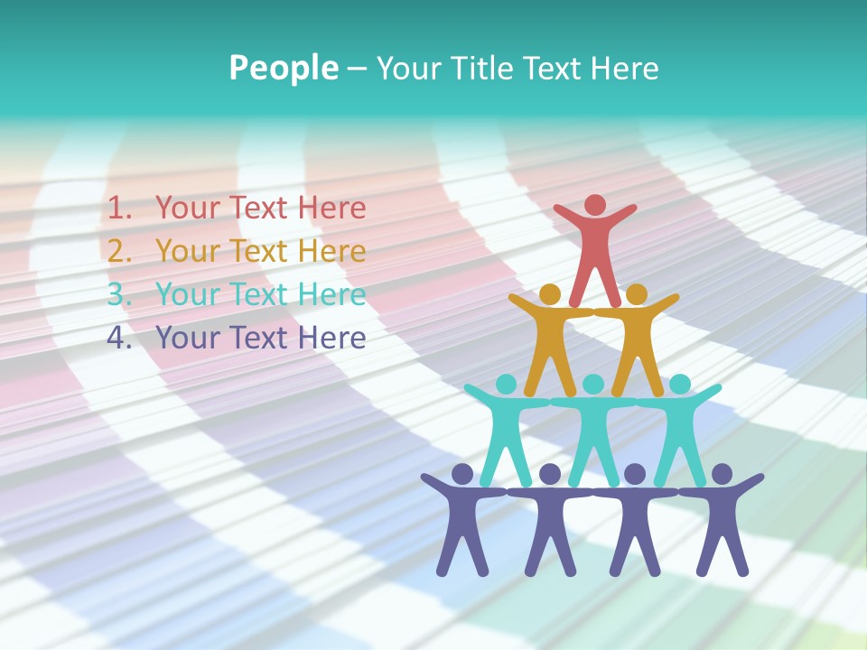 Looking Papers Color PowerPoint Template