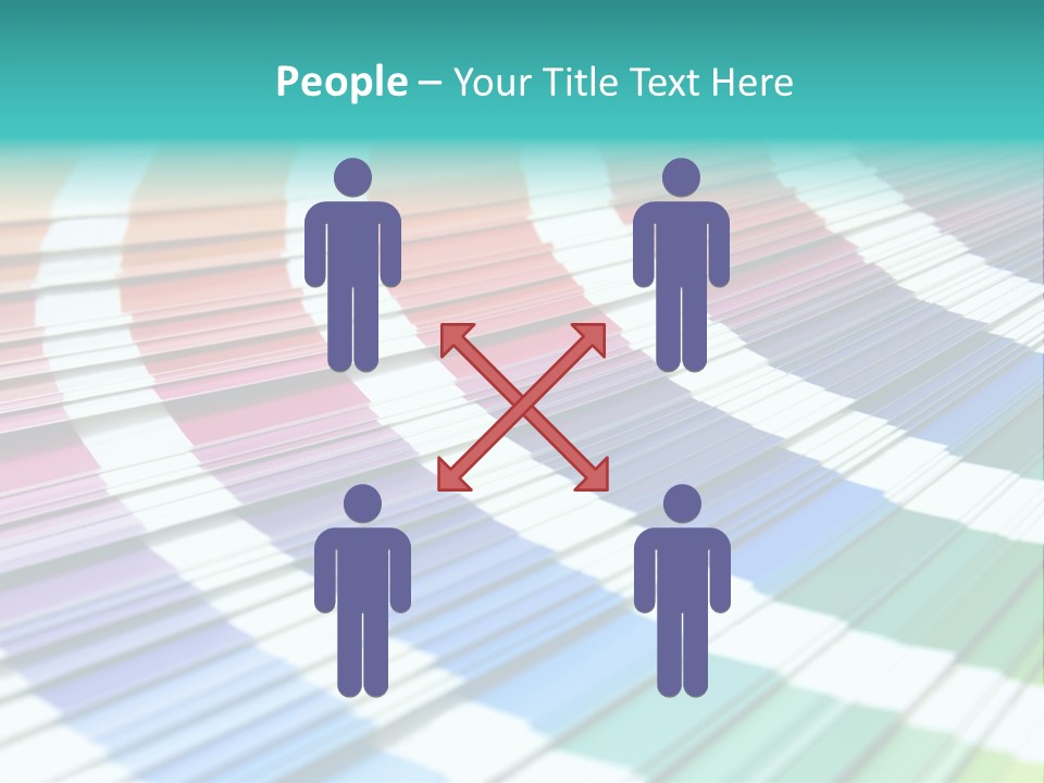 Looking Papers Color PowerPoint Template