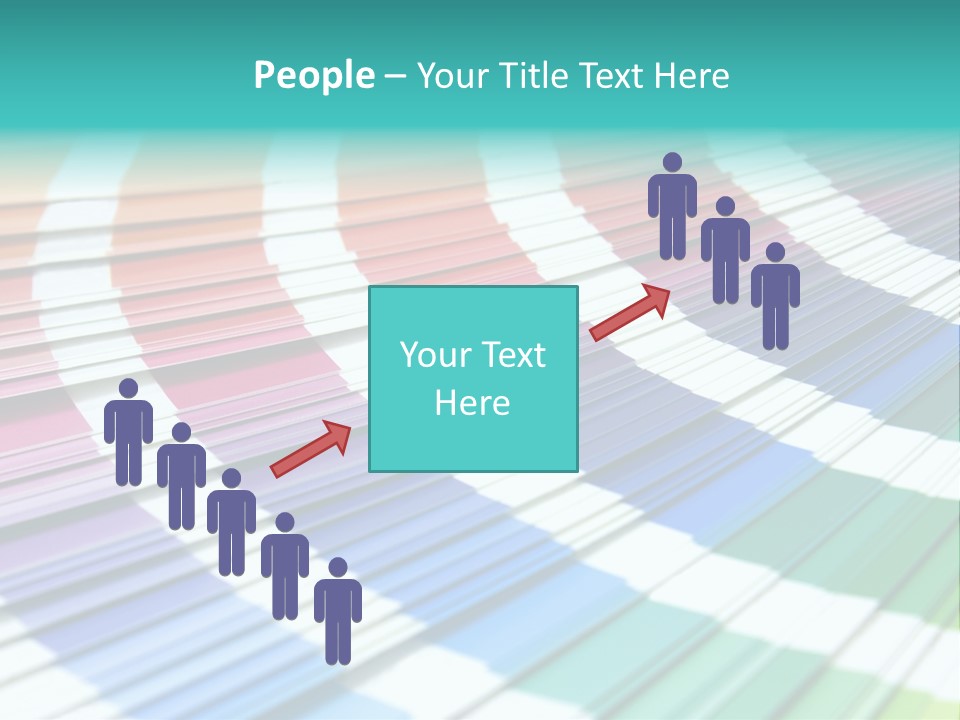 Looking Papers Color PowerPoint Template