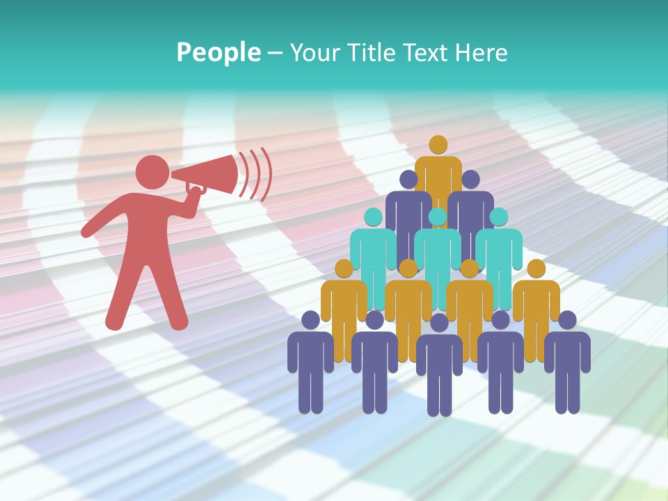 Looking Papers Color PowerPoint Template