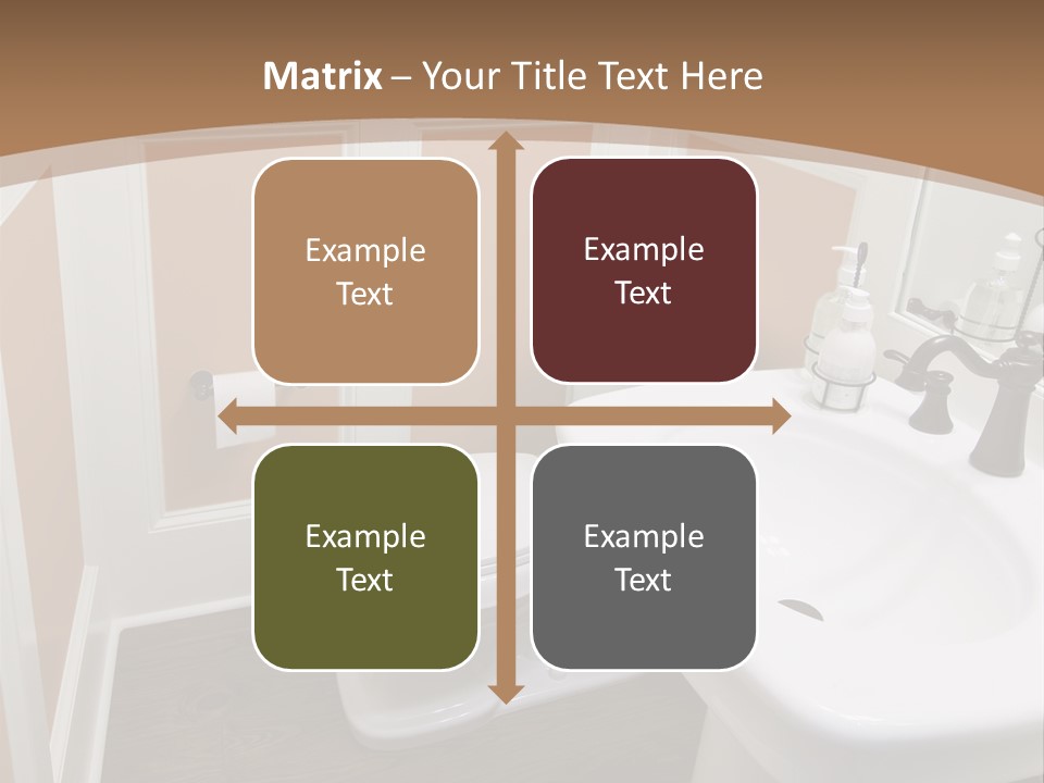 Halfbath Toilet Wood PowerPoint Template