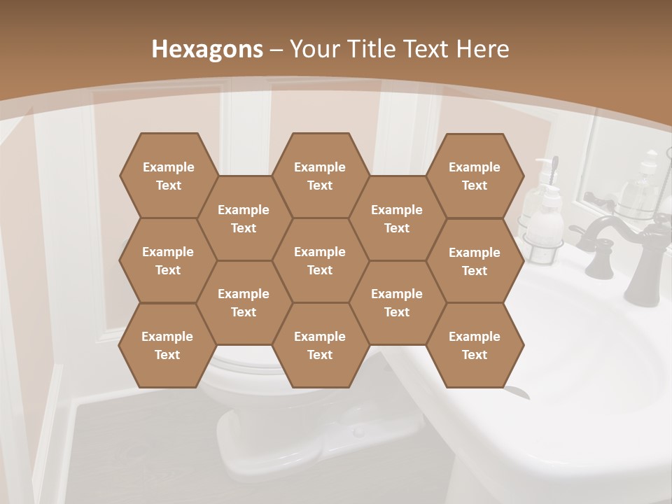 Halfbath Toilet Wood PowerPoint Template