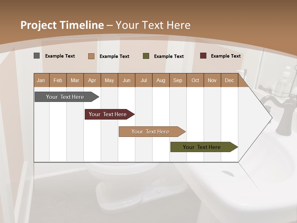 Halfbath Toilet Wood PowerPoint Template