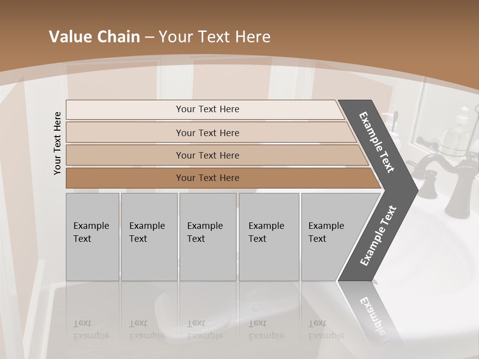 Halfbath Toilet Wood PowerPoint Template