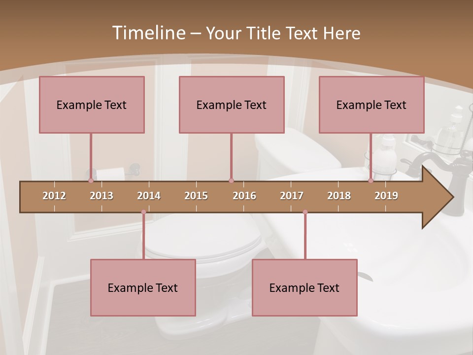 Halfbath Toilet Wood PowerPoint Template
