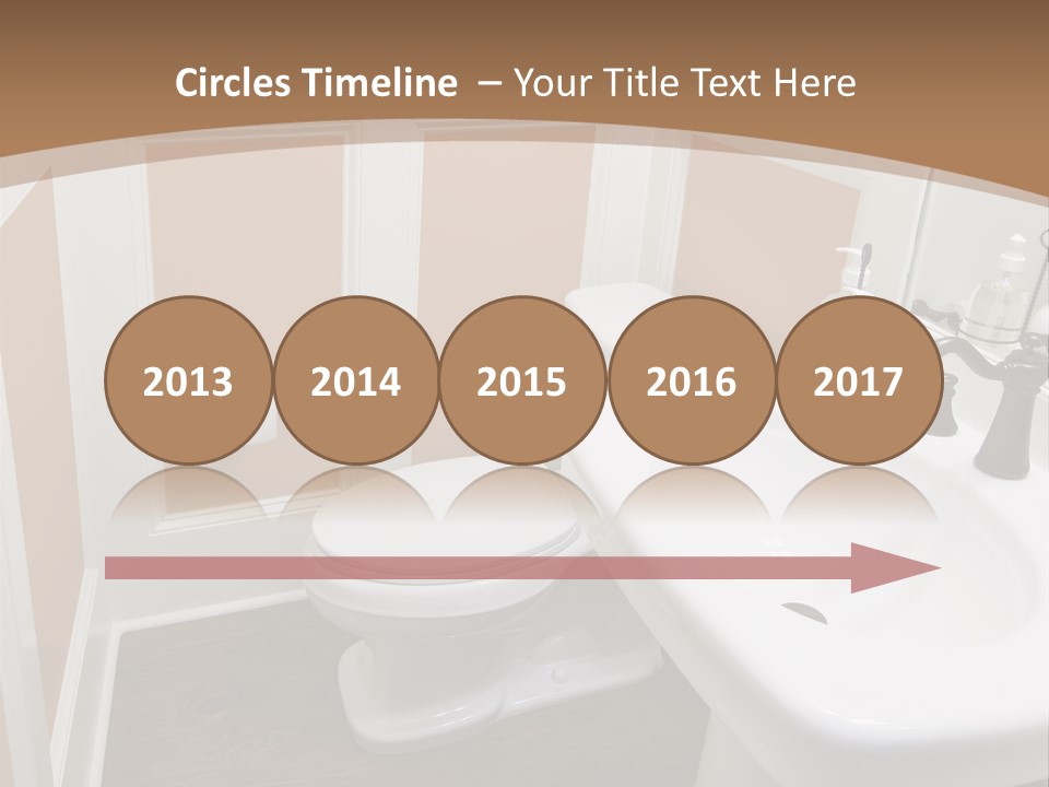 Halfbath Toilet Wood PowerPoint Template