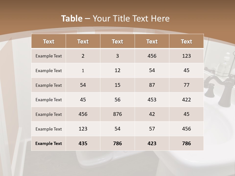 Halfbath Toilet Wood PowerPoint Template