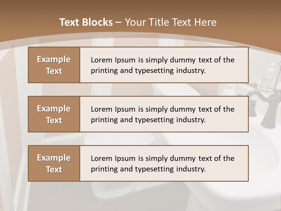 Halfbath Toilet Wood PowerPoint Template