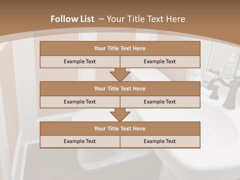 Halfbath Toilet Wood PowerPoint Template