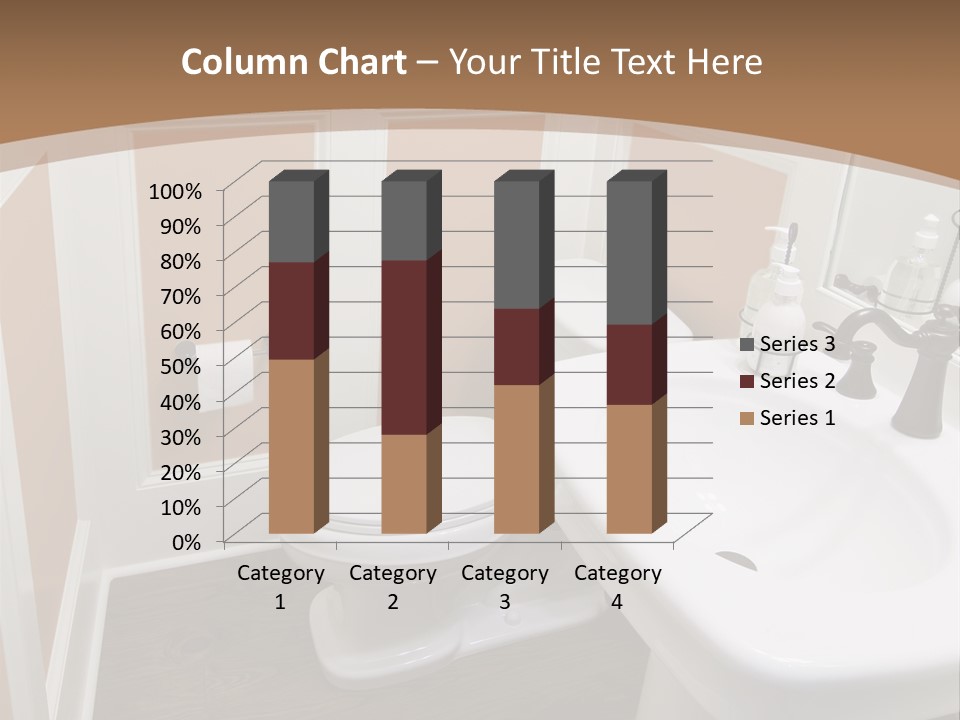 Halfbath Toilet Wood PowerPoint Template