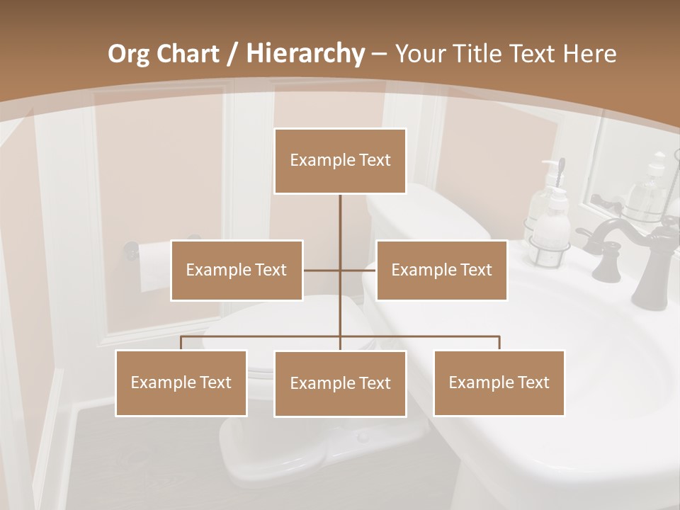 Halfbath Toilet Wood PowerPoint Template