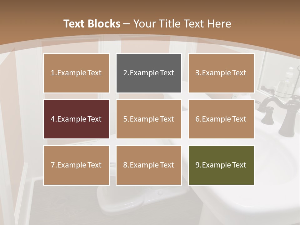 Halfbath Toilet Wood PowerPoint Template