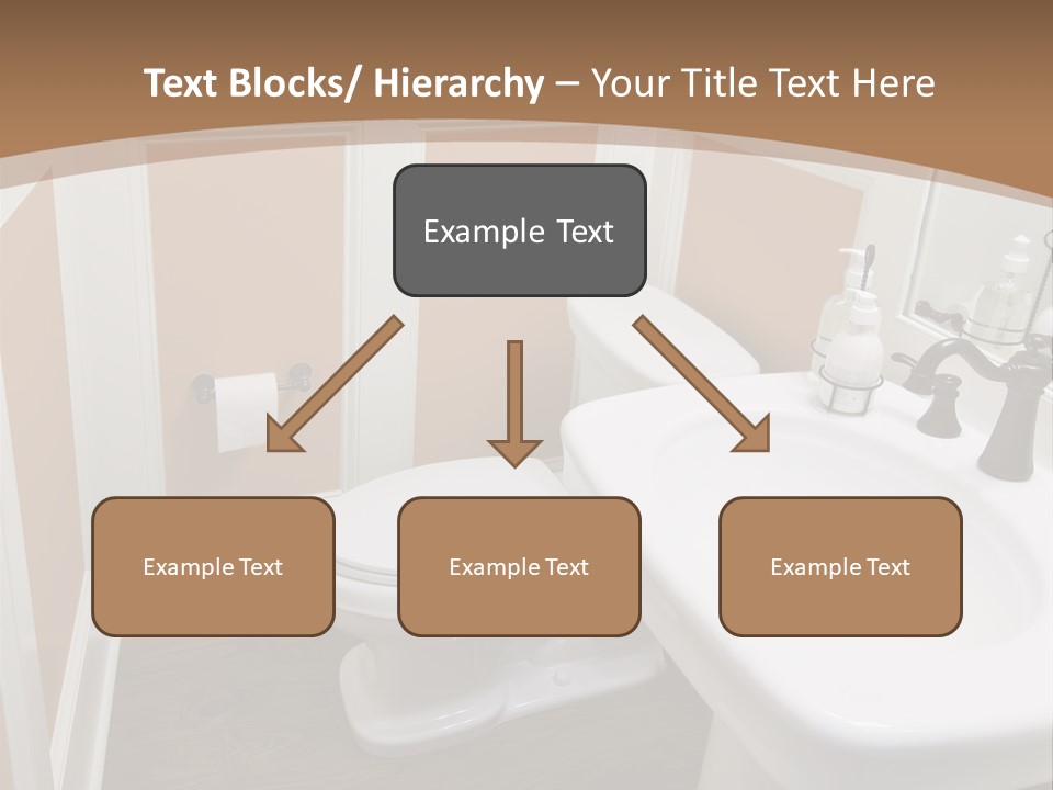 Halfbath Toilet Wood PowerPoint Template