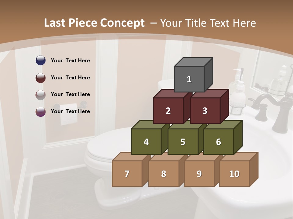 Halfbath Toilet Wood PowerPoint Template