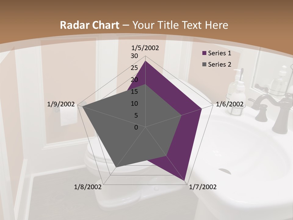 Halfbath Toilet Wood PowerPoint Template