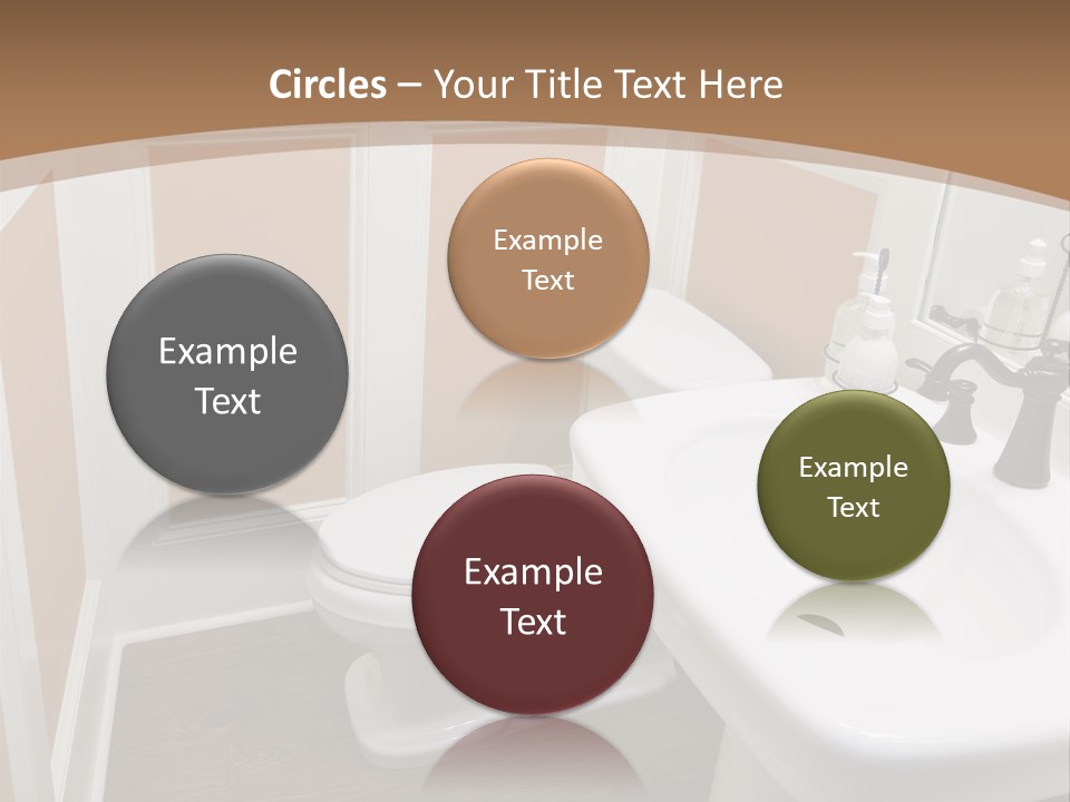 Halfbath Toilet Wood PowerPoint Template