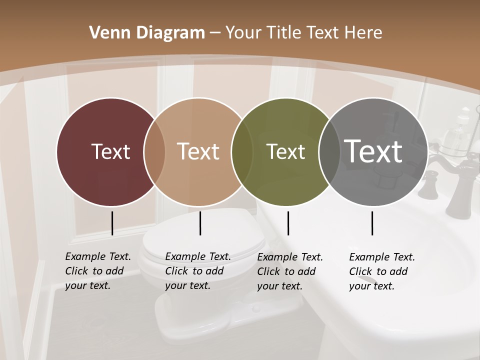 Halfbath Toilet Wood PowerPoint Template